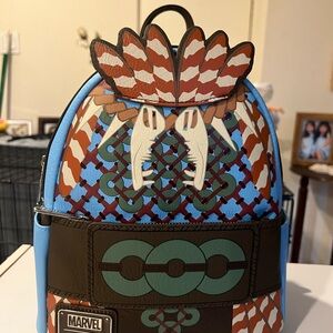 Marvel Wakanda Forever Blue and Brown Backpack